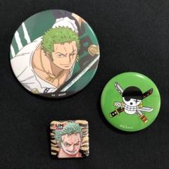 ONE PIECE 缶バッジ　ロロノア・ゾロ