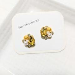 S-18　ハンドメイド☆ビジューピアス／イヤリング