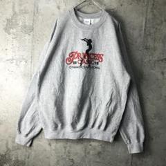 Y1639古着　トレーナー　スウェット　グレー　90s Y2K