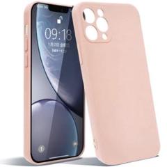 iPhone11 Pro ケース スマホ カバー マット感 ソフト ピンク 桃色