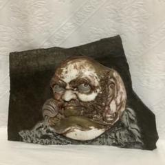 時代物 達磨大師 石材 置物 彫刻 縁起物 レトロ アンティーク