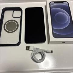 iPhone 12 64G ブラック 本体 + ケース + USBケーブル