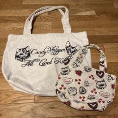 Candy Stripper 猫柄トートバッグセット