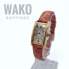 ✨超美品✨WAKO ワコウ ラフィネ レディース 腕時計 ピンク リアルクロコ ✨超美品✨WAKO ワコウ ラフィネ レディース 腕時計 ピンク