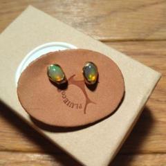 pluie プリュイ　ピアス　オパール　10k 1点もののサムネイル