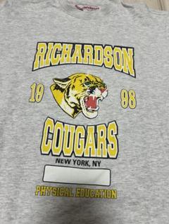 Richardson Cougars Tシャツ 虎頭 グレー 古着風 アメリカン