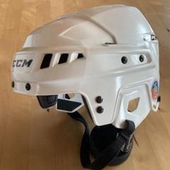 CCM アイスホッケーヘルメット ホワイト 白 Sサイズ - メルカリ