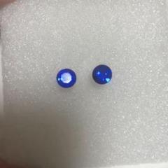樹脂ピアス　９月誕生石　サファイア風　シンプル　一粒ピアス　ブルー　おしゃれ