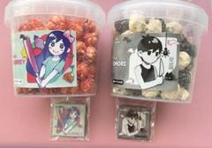 GIGO ゲーマーポップコーン OMORI オモリ オーブリー 缶バッジ