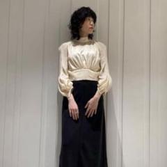 経堂) フォトコピュー PHOTOCOPIEU バックオープン ブラウス BACK OPEN BLOUSE サイズ38 ブラック 231SYL 23SS PHOTOCOPIEU OPEN BACK BLOUSE リネンシルク オープンバック