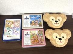 ディズニー　お菓子缶　収納箱　ダッフィーフレンズ フィナンシェ　クッキー缶