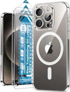 iPhone 15 Pro ケース MagSafe対応 耐衝撃 透明