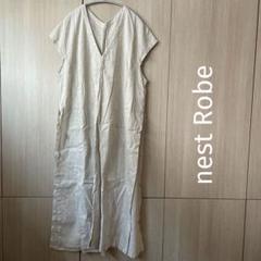 nest Robe アップサイクルリノ　サイドスリット　ワンピース