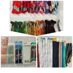 手芸材料色々　ファスナー、ボタン、刺繍糸などまとめ売り