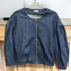 melange パフスリーブデニムジャケット デニムパフスリーブジャケット