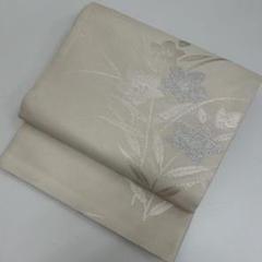 A9 美品 流れ 金銀糸 薄青 六通 正絹 薄物 夏用 絽 紗 フォーマルな袋帯 A9 美品 流れ 金銀糸 薄青 六通 正絹 薄物 夏用 絽 紗