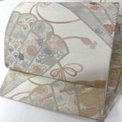 袋帯☆振袖向き☆正絹　六通柄 ロング　モダン✭新古品扱い 袋帯 名品 六通 正絹 【中古】の通販 by バイセル ラクマ店｜ラクマ