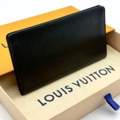 ルイヴィトン【極美品】エピ ノワール シェキカルトクレディ 2つ折り財布 長財布