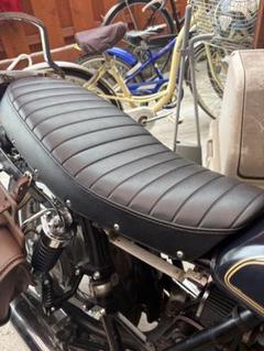 sr400 K&H シート ダブルシート タイプ3 リベット キャブ sr400 K&H シート ダブルシート タイプ3 リベット キャブ - メルカリ