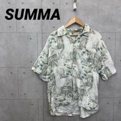 SUMMA 半袖シャツ 総柄 メンズ XL 白