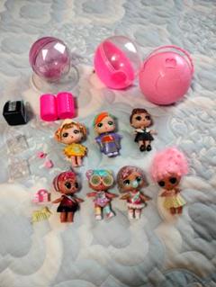 L.O.L. Surprise Dolls & Red Toy Car Set