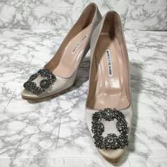 MANOLO BLAHNIK HANGISI ハンギシ ヒールパンプス 37