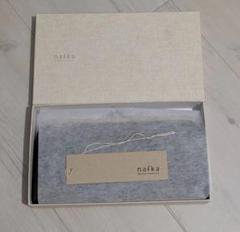 【新品未使用】ナフカ　レザー　がま口　長財布　ブラック