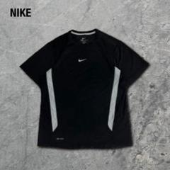 NIKEナイキスポーツTシャツ半袖ブラック黒プリントロゴ古着XL