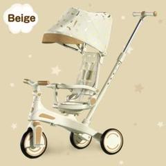 2644新品＊三輪車 手押し棒付き 7in1子供用 キッズバイク ベージュ 楽天市場】Bacany 子供用三輪車 7in1 三輪車 ステップ付き