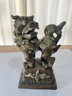 沖縄　琉球　壺屋焼　新里勇人作 台付シーサー ヤチムン　やちむん m12102947199_1.jpg?1740362091