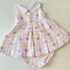 jacadi 襟付き花柄ワンピース 6M 美品 - メルカリ