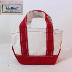 美品！　80s　エルエルビーントートトートバッグ　赤　ミニサイズ　ミニトート 2025年最新】L.L.Bean トート ミニ 80の人気アイテム - メルカリ
