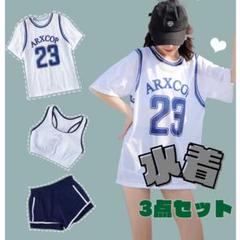 150 160 キッズ ジュニア用水着3点セット　Tシャツ　インナー　 タンキニ