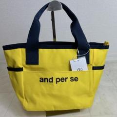 新品未使用✨ and per se アンパスィ　ゴルフカートバッグ イエロー