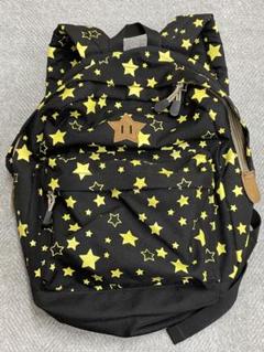 キッズ 星柄 黒色 リュック