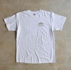 最終値下げ　ホワイト Tシャツ グリーンロゴ