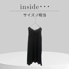 美品inside... グレーノースリーブロング F相当 大きいサイズ 韓国