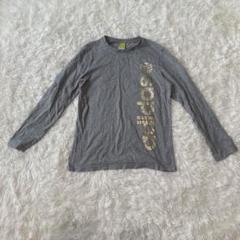 アディダス　adidas★グレー長袖Tシャツ M★ロゴ可愛い♪ユニセックス