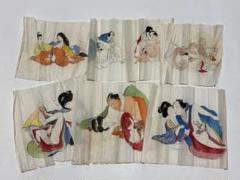 肉筆春画帖 13図 春画 浮世絵 版画 和本 古文書 連らなる想2冊、明治期浮世絵春画帖、肉筆色彩原画64図、錦表紙