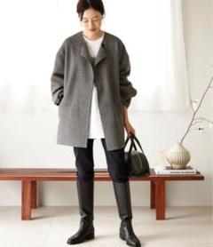 SLOBE IENAイエナ未使用級＊ジャケットライトツィードオフィス