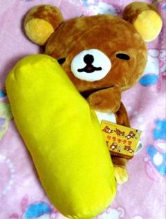 【激レア‼️当時物】リラックマ 初期 ビーズ入 ぬいぐるみ ひも付 笑顔 タグ付