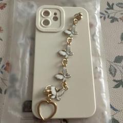 iPhone12 ケース 蝶の装飾付き