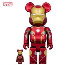 MARVEL - ハッピーくじ マーベル SP賞アイアンマン400% アイアンマン ベアブリック ハッピーくじ SP賞 400% C賞ペア