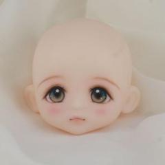 Michi　セリアドールカスタム　ストーンアイ女の子（ヘッドのみ） Amazon.co.jp: セリアドール ミニ カスタムヘッド+ボディセット