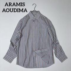 ARAMISAOUDIMA【L】日本製　柄シャツ インナー ストライプ 華やか