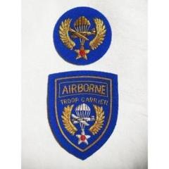 WW2アメリカ陸軍航空隊第9空挺輸送コマンド部隊章&帽章