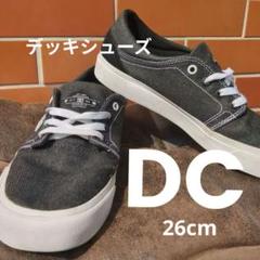 DC SHOES黒いデニム地　キャンバススニーカー 26cm　セール