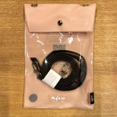 ajew スマホストラップ　ブラック　ショルダーストラップ 合成皮革