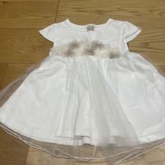 petit main フラワー装飾 Tシャツ 100cm
