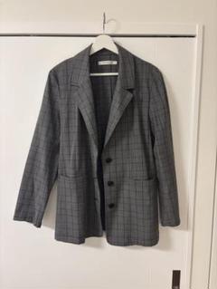 MOUSSY グレー系チェック テーラードジャケット